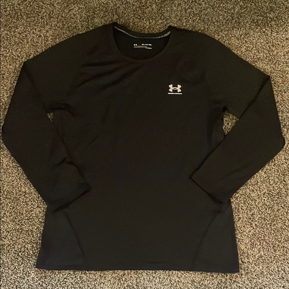 Under Armour Other - Under Armour Black Fitted Stretchy Long Sleeve Tee